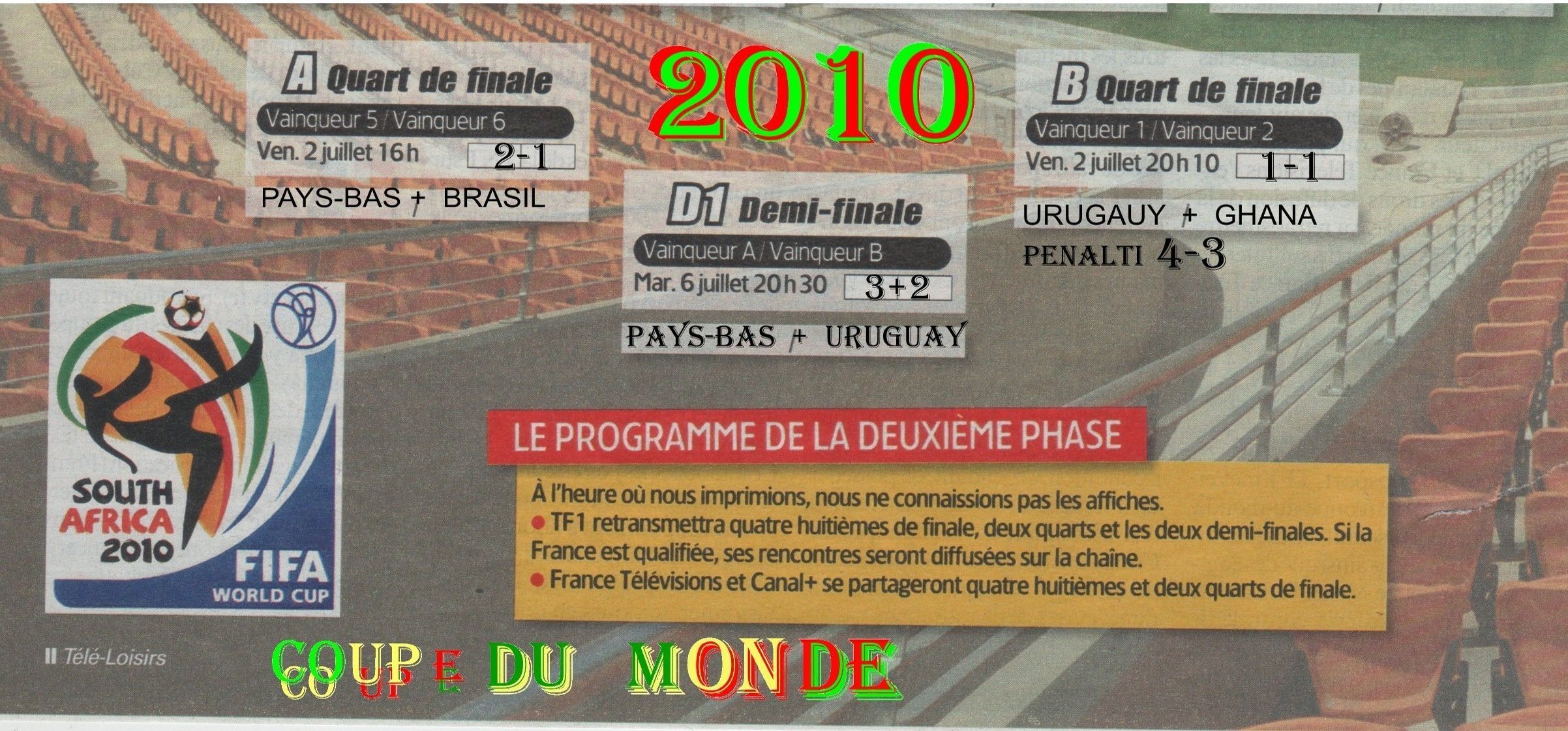 coupe de monde de footbol 2010